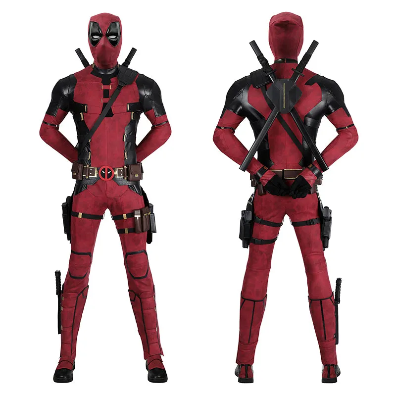 Deadpool 3 Cosplay Costume Deadpool Wade Wilson Leather Suit Deluxe Version