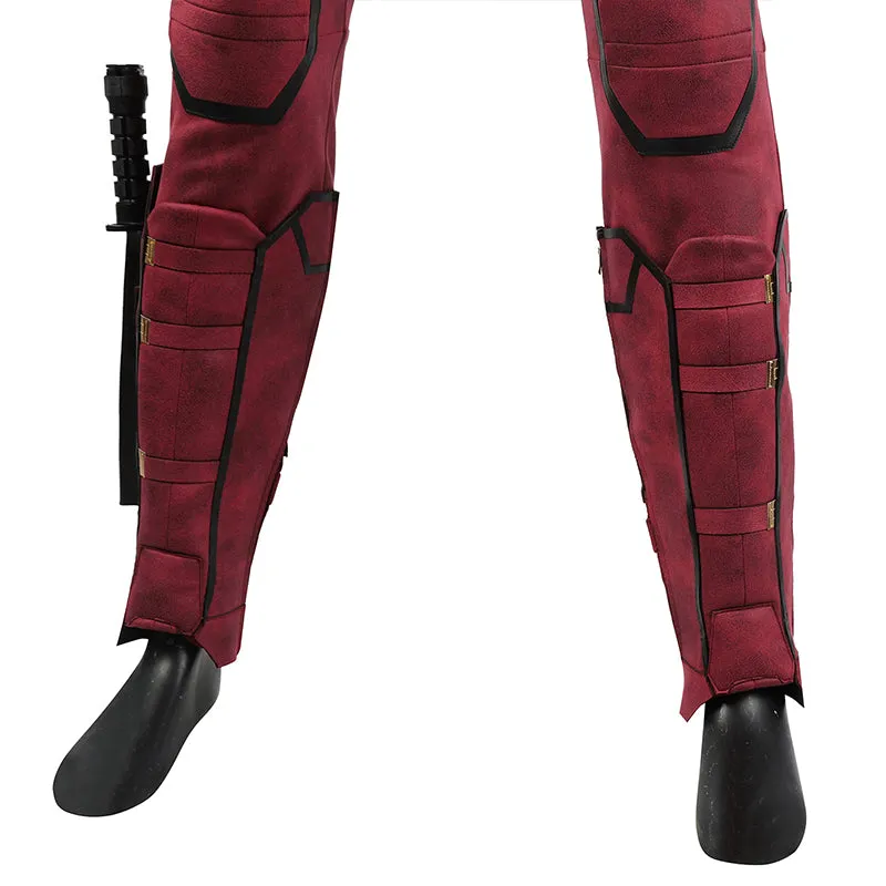 Deadpool 3 Cosplay Costume Deadpool Wade Wilson Leather Suit Deluxe Version