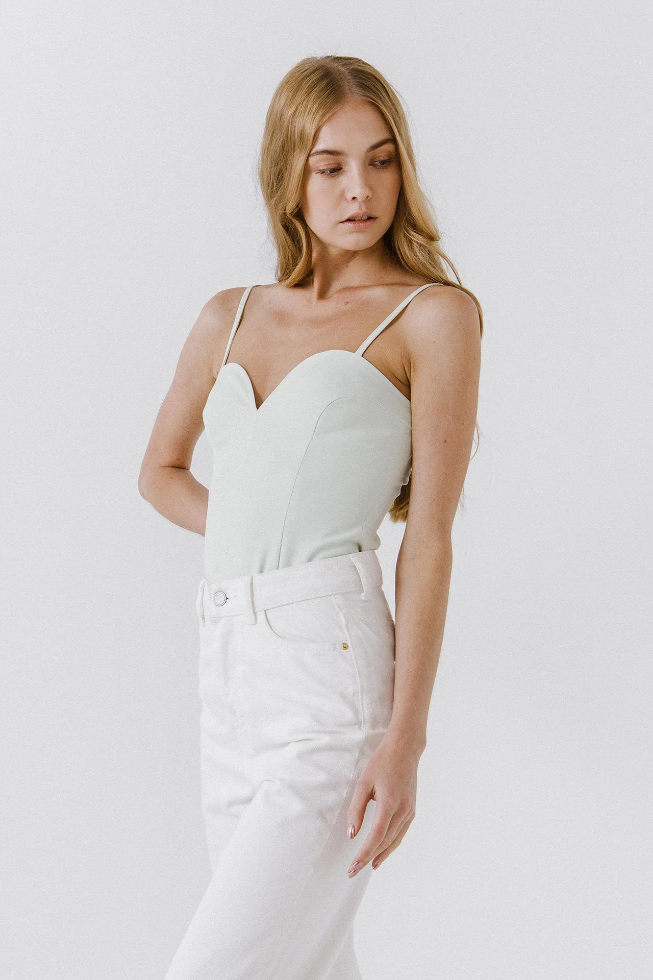 Deep V-Neck Bodysuit