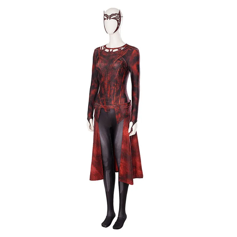 Doctor Strange 2 Scarlet Witch Cosplay Costume Wanda New Suit Halloween Outfit