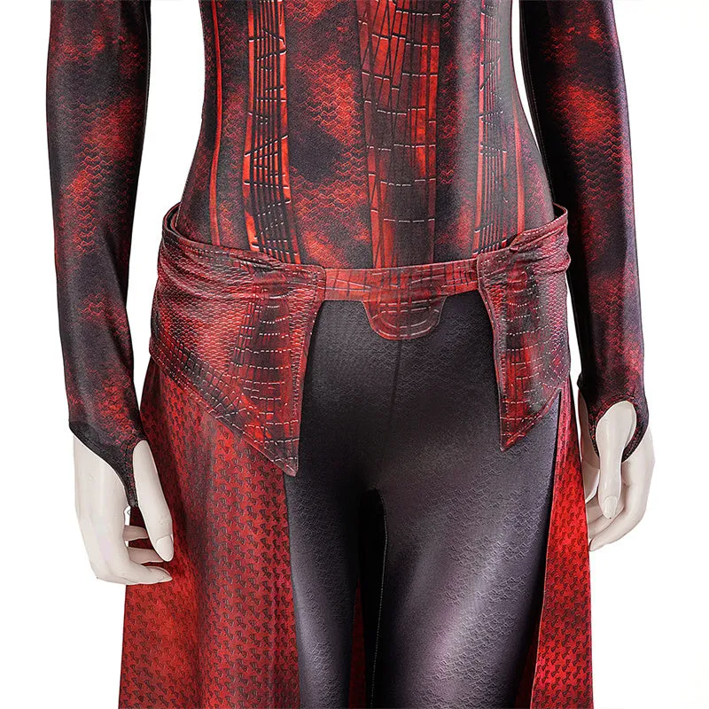 Doctor Strange 2 Scarlet Witch Cosplay Costume Wanda New Suit Halloween Outfit