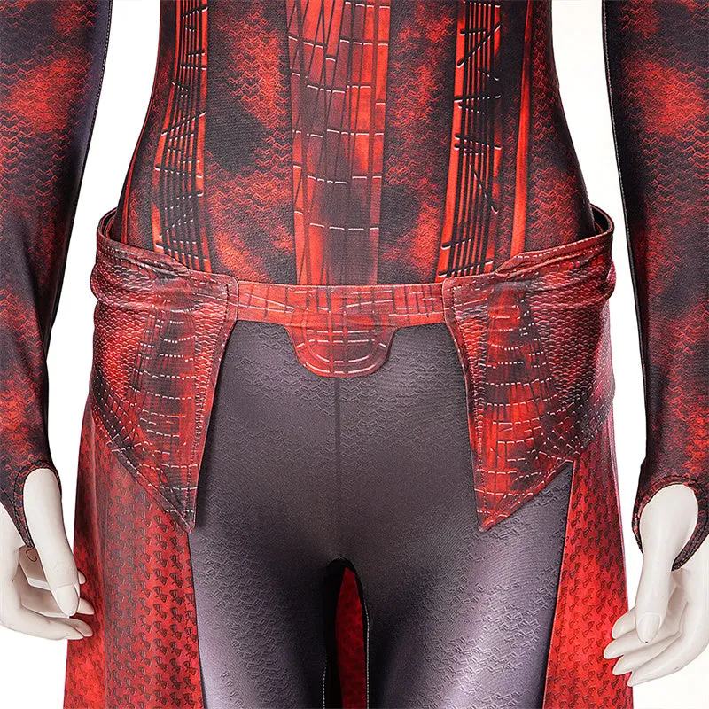 Doctor Strange 2 Scarlet Witch Cosplay Costume Wanda New Suit Halloween Outfit