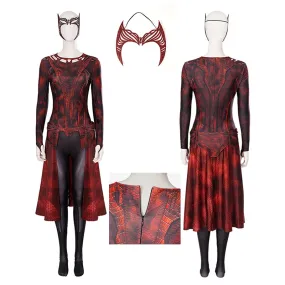Doctor Strange 2 Scarlet Witch Cosplay Costume Wanda New Suit Halloween Outfit