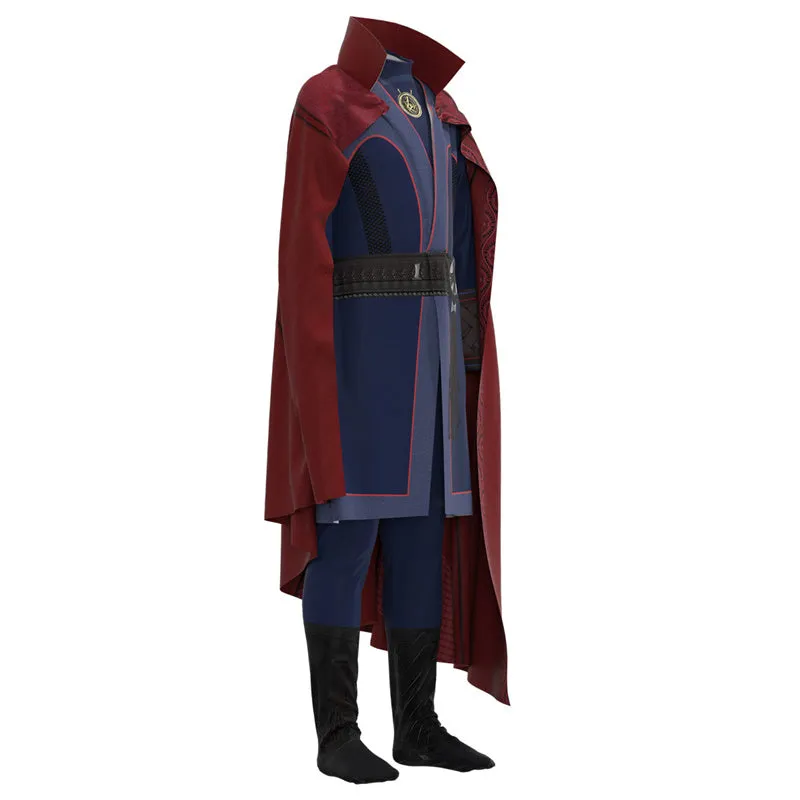 Doctor Strange in The Multiverse of Madness Cosplay Stephen Strange Costume Kids Jumpsuit Cloak