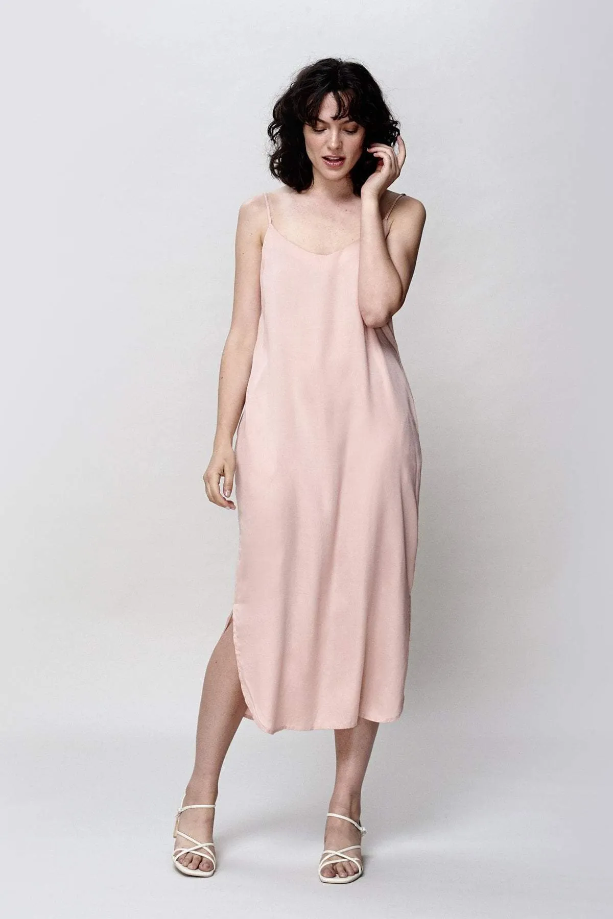 Easy Slip Dress (Rose Pink)