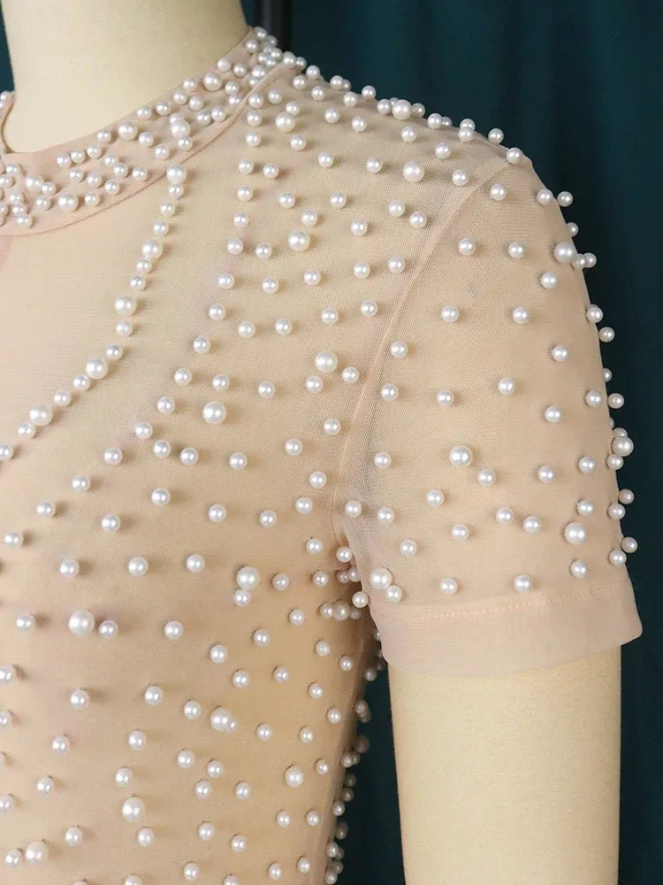 Elegant Plus Size Beaded Jumpsuit - A Luxurious Look