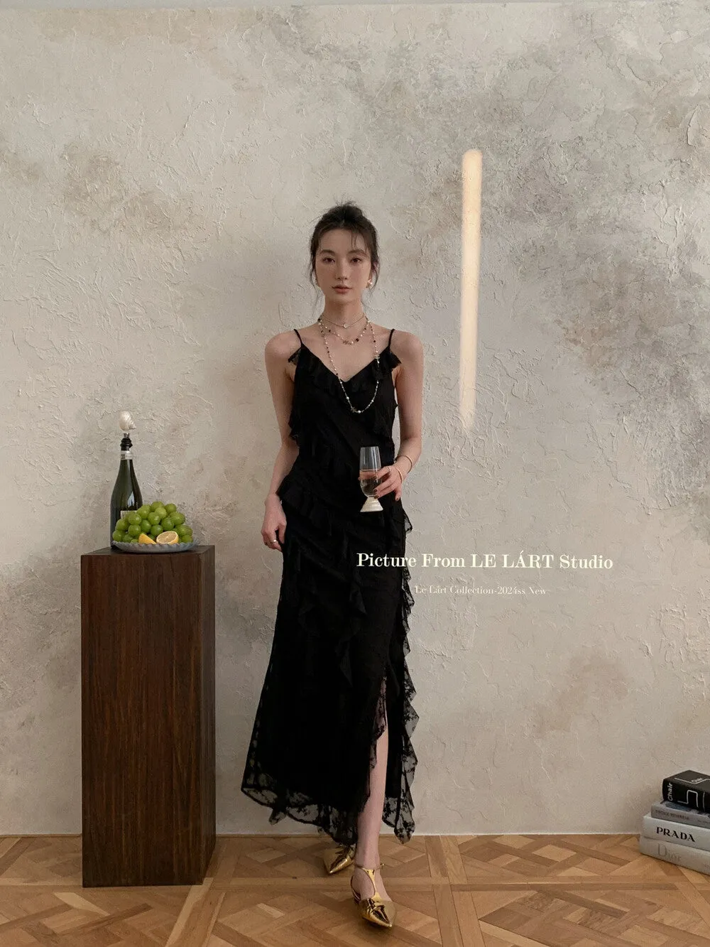 Elegant Split Slip Dress