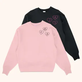 Embroidered Initial Heart Custom Sweatshirt
