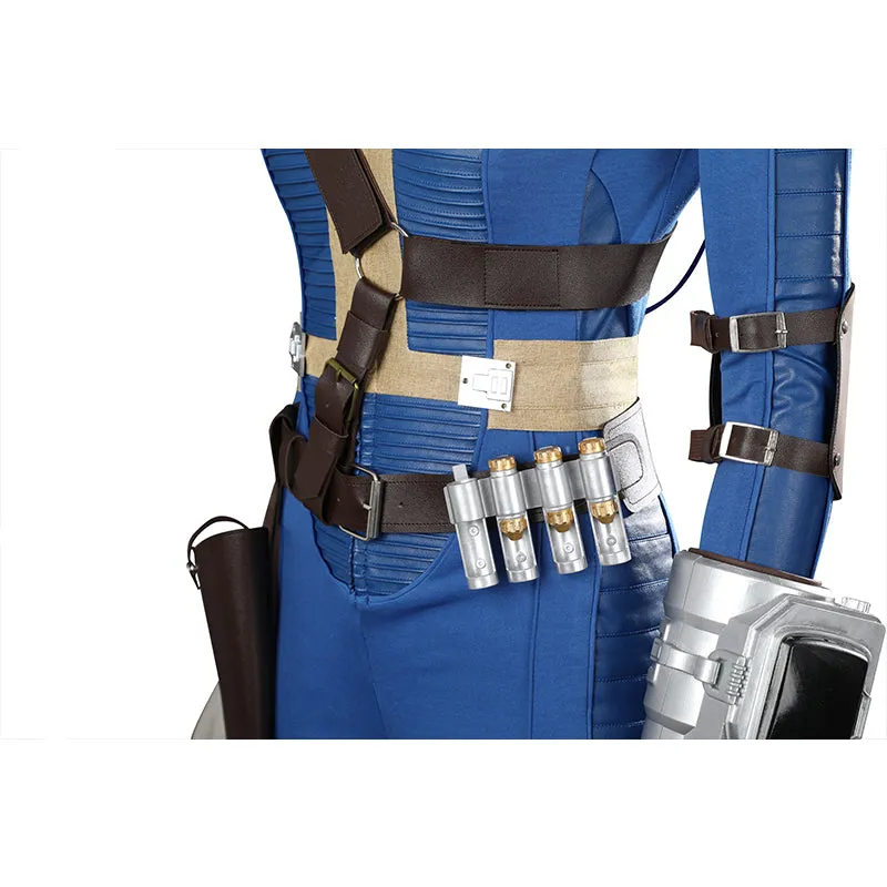 Fallout Lucy Cosplay Vault 33 Jumpsuit Female Fallout Blue Uniform Halloween Party Suit