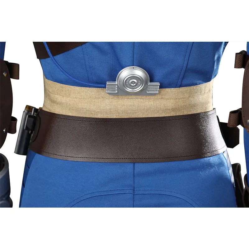 Fallout Lucy Cosplay Vault 33 Jumpsuit Female Fallout Blue Uniform Halloween Party Suit