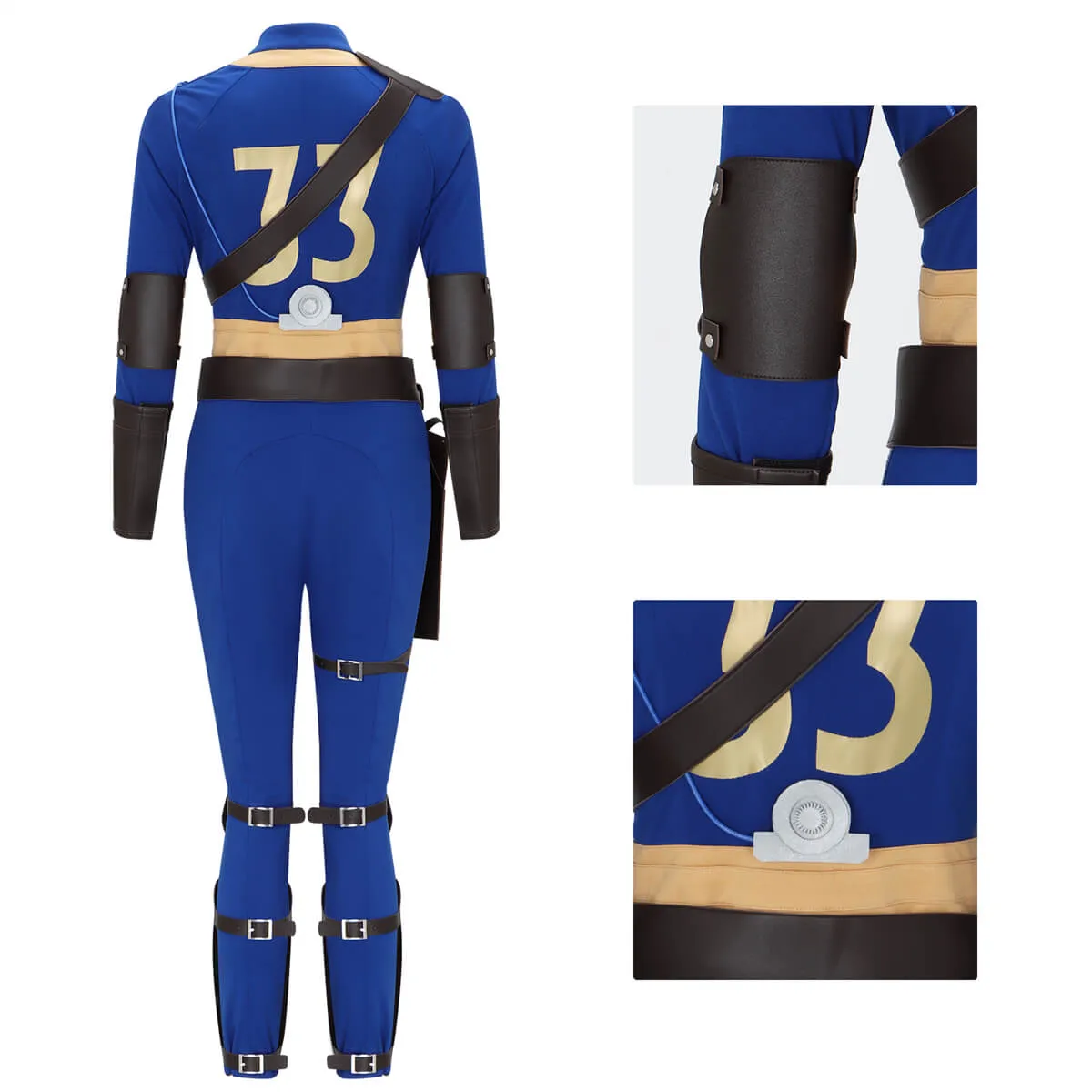 Fallout TV Lucy Costume Vault 33 Suit Cosplay Vikidoky (S-XL Ready to Ship)