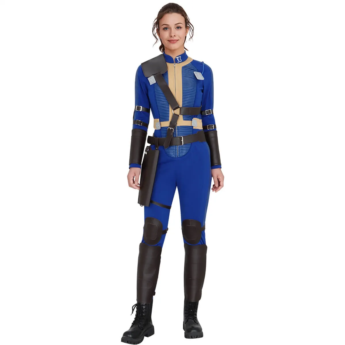 Fallout TV Lucy Costume Vault 33 Suit Cosplay Vikidoky (S-XL Ready to Ship)