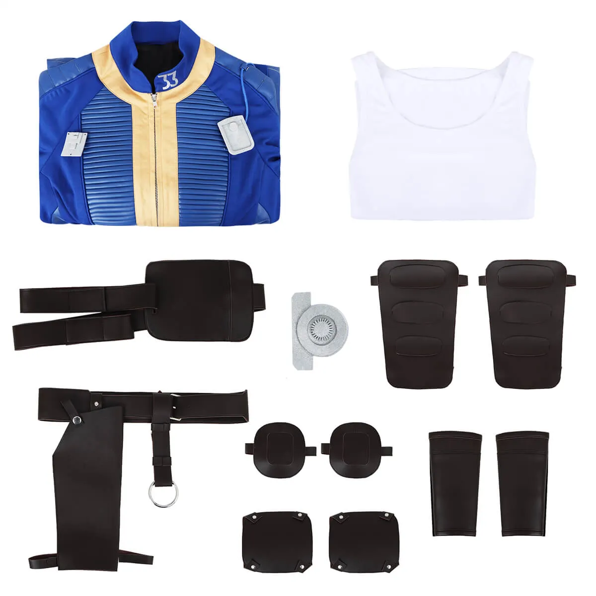 Fallout TV Lucy Costume Vault 33 Suit Cosplay Vikidoky (S-XL Ready to Ship)