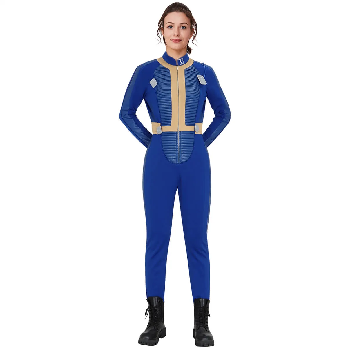 Fallout TV Lucy Costume Vault 33 Suit Cosplay Vikidoky (S-XL Ready to Ship)