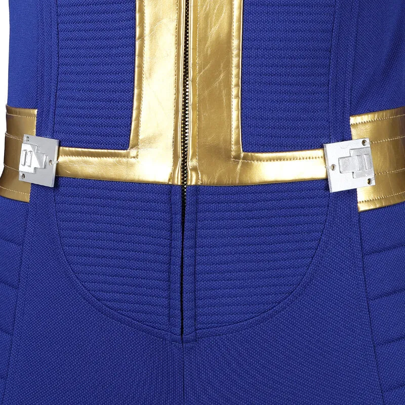 Fallout Vault Suit Fallout 4 Vault Jumpsuit No.75 Vault Dweller Costume Halloween Outfit ACcosplay