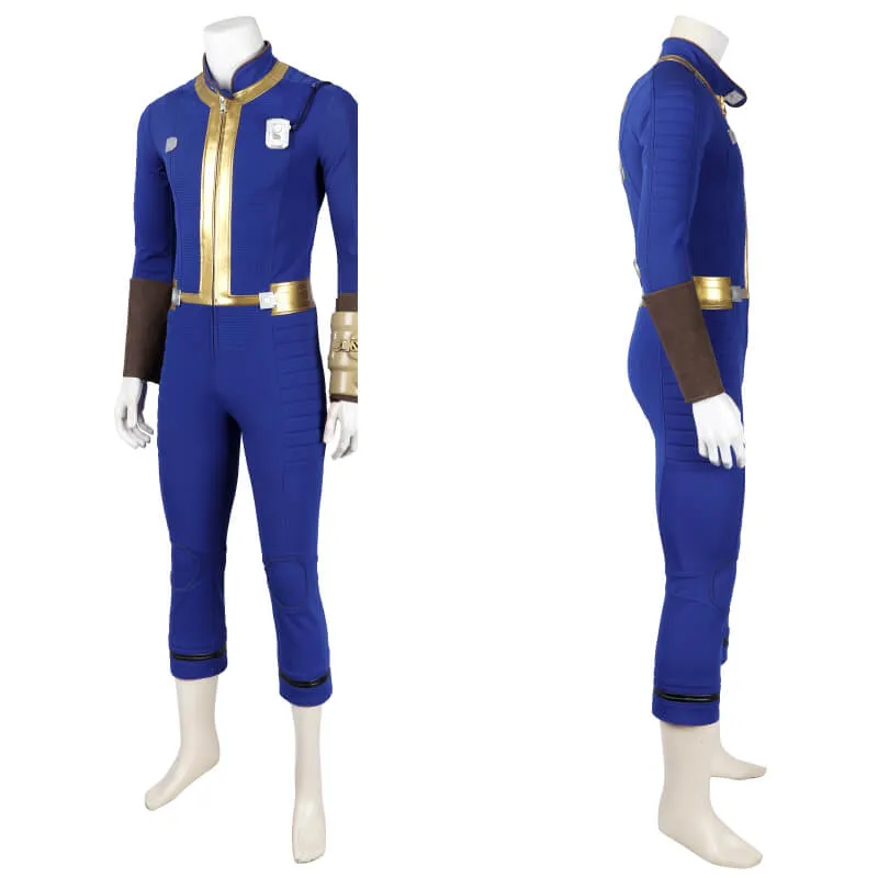 Fallout Vault Suit Fallout 4 Vault Jumpsuit No.75 Vault Dweller Costume Halloween Outfit ACcosplay