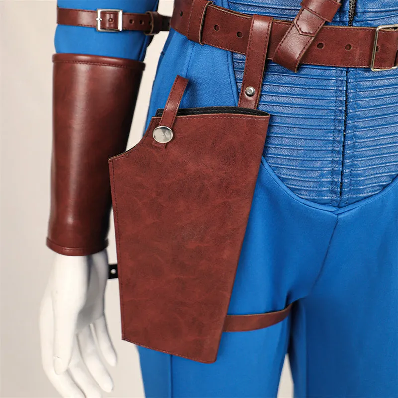 Female Fallout Lucy Cosplay Costume Vault 33 Jumpsuit Vault Dweller Blue Uniform