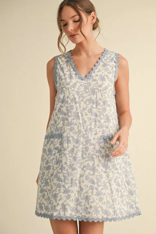 Floral V-Neck Dress