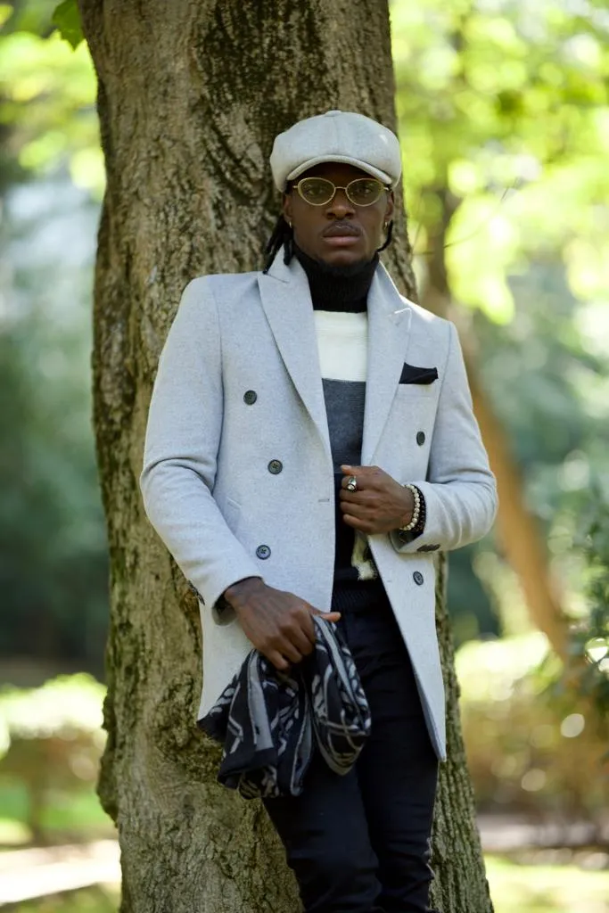 Gallen Gray Double Breasted Coat