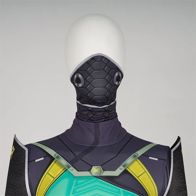 Game Valorant Cosplay Hero Viper Costume Jumpsuit Romper Suit Halloween Outfit