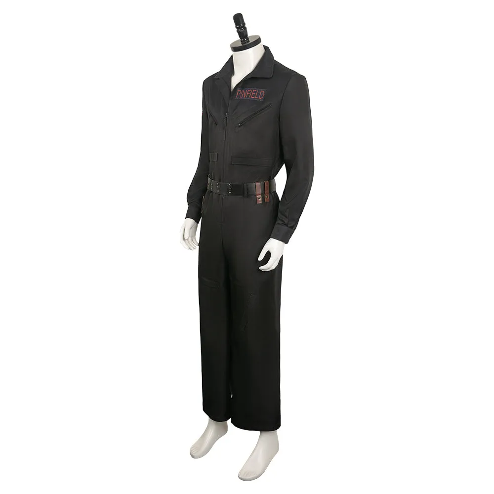 Ghostbusters 2024 Lucky Domingo Black Jumpsuit Party Carnival Halloween Cosplay Costume