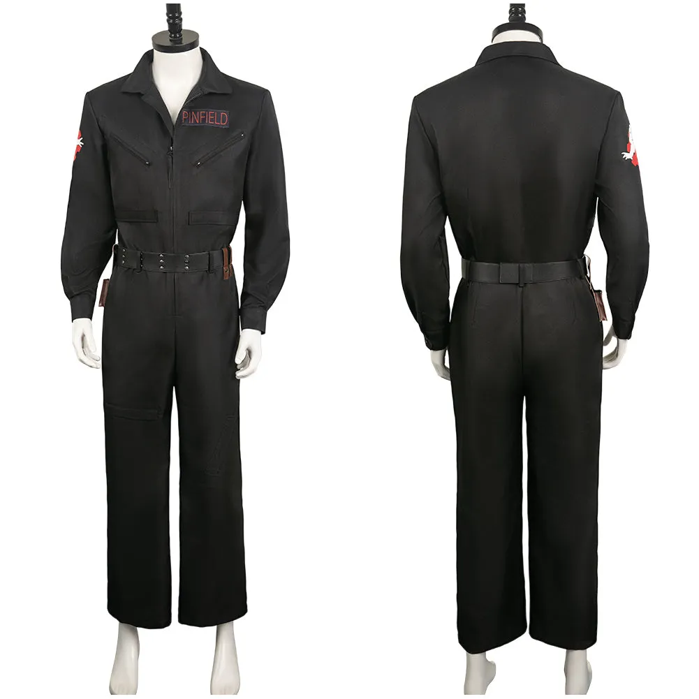 Ghostbusters 2024 Lucky Domingo Black Jumpsuit Party Carnival Halloween Cosplay Costume