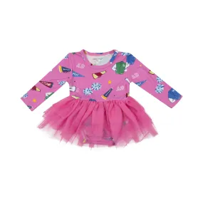 Girls Varsity Cheer Tutu Bodysuit