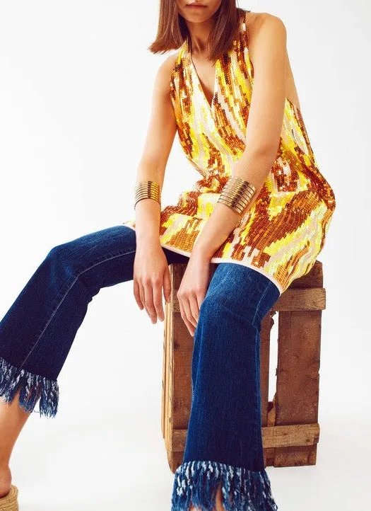 Golden Time of Day Party Dress