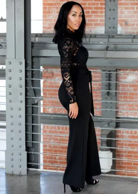 GROWN & SEXY BLACK JUMPSUIT