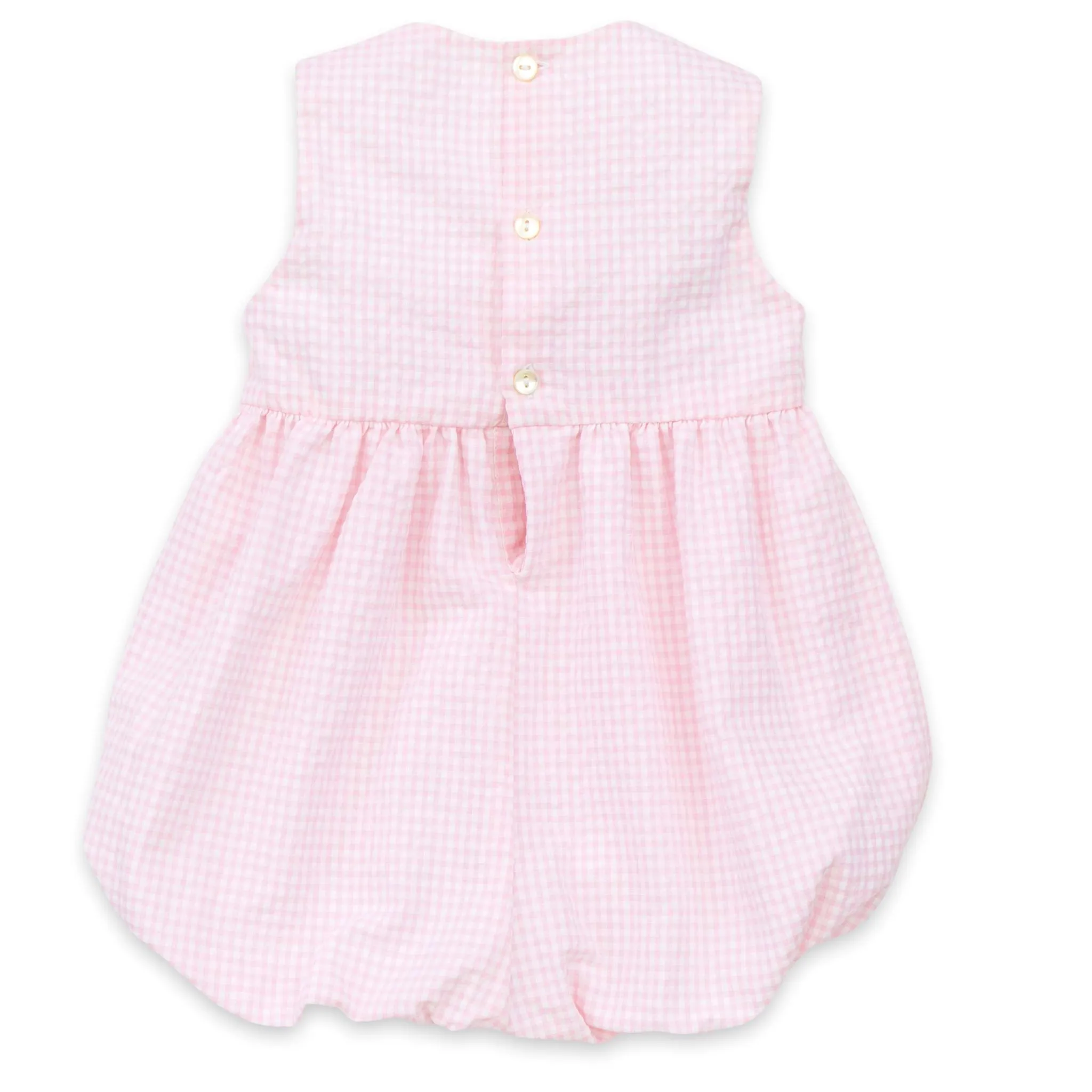 Hand Embroidered Seersucker Romper (3M, 3Y)