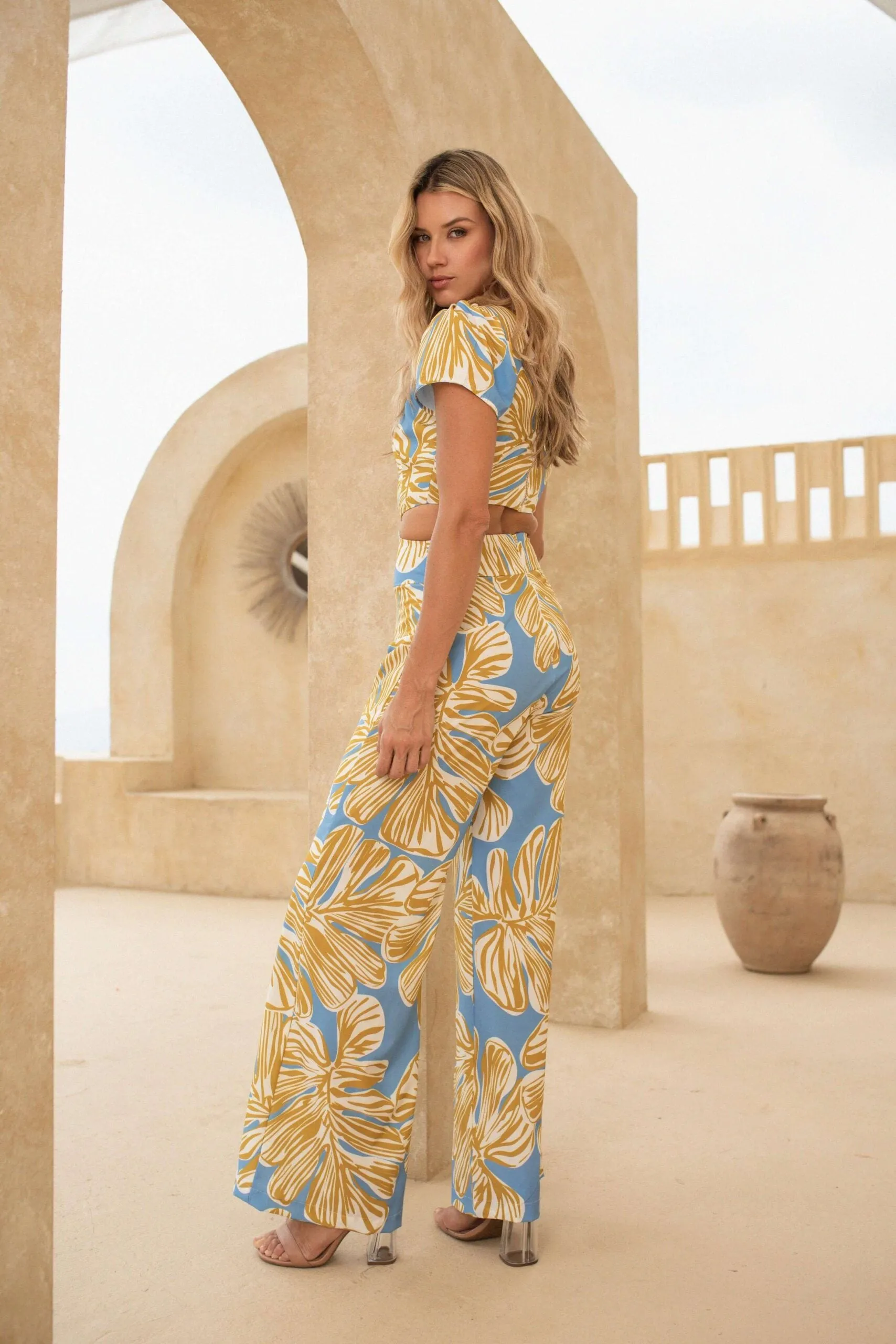 Harper Jumpsuit Sky Blue By Naranja Rosa