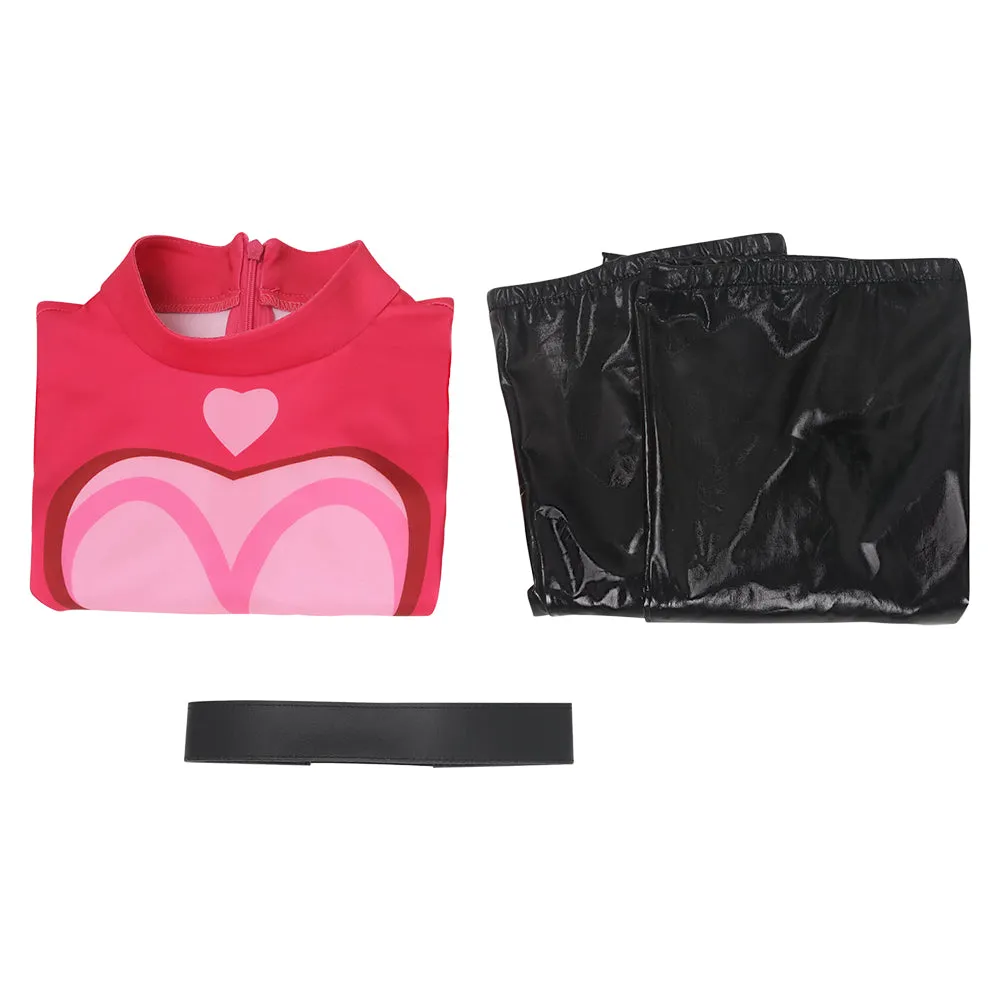 Hazbin Hotel Angel Dust Poison Pink Jumpsuit Party Carnival Halloween Cosplay Costume