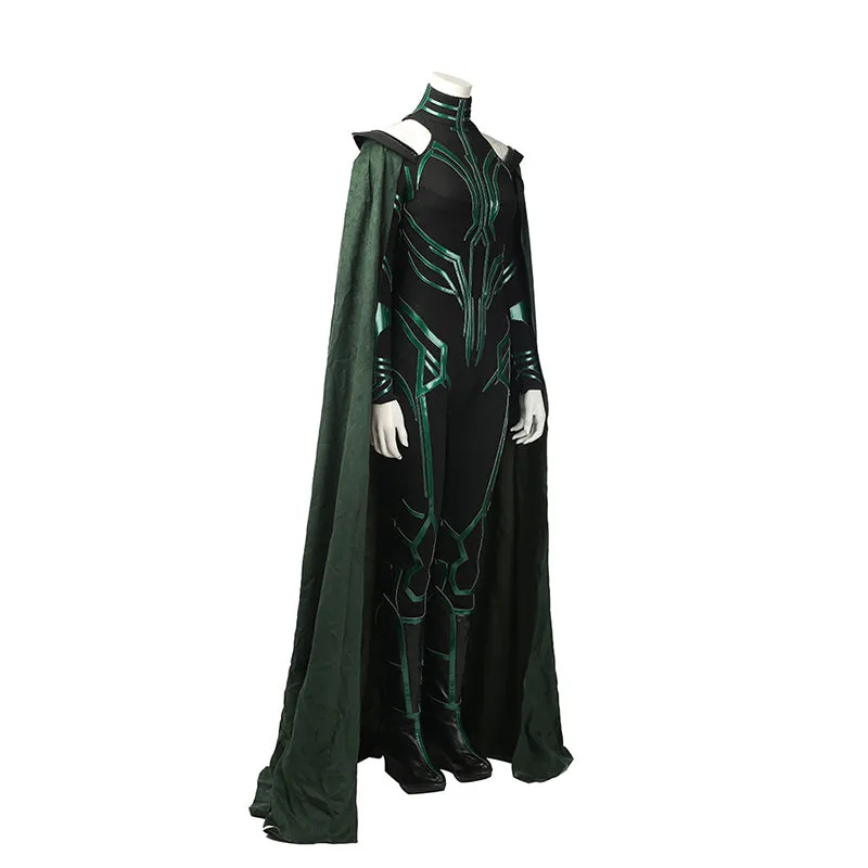 Hela Costume Thor Ragnarok Hela Goddess of Death Cosplay Superhero Jumpsuit 3D Printed