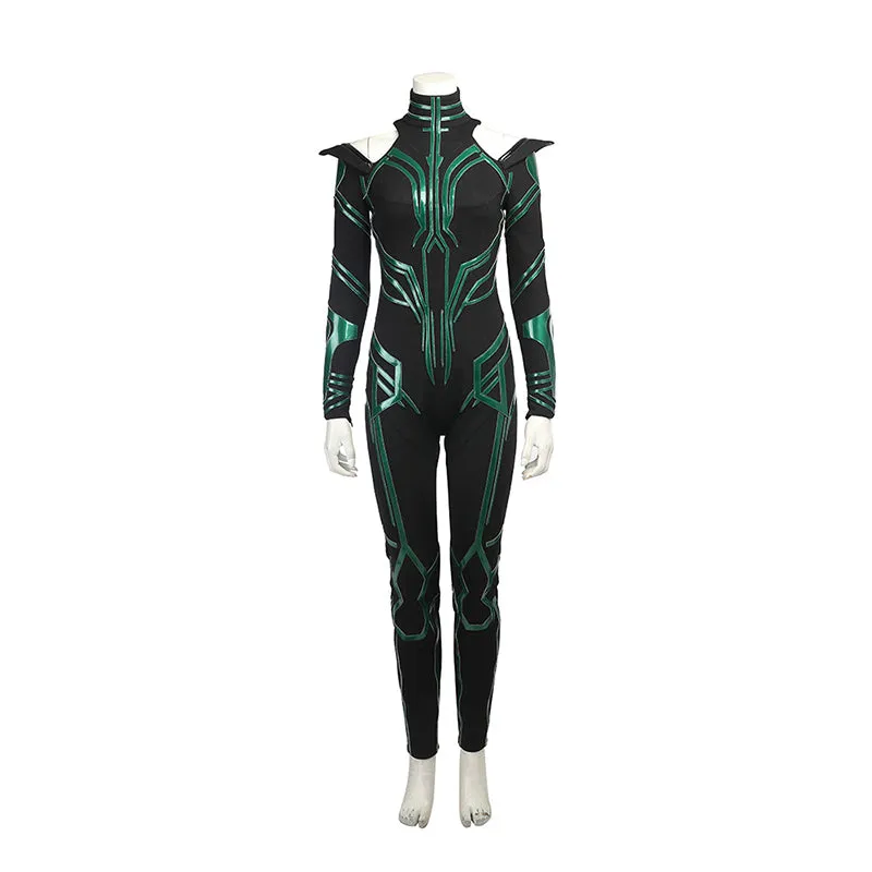 Hela Costume Thor Ragnarok Hela Goddess of Death Cosplay Superhero Jumpsuit 3D Printed