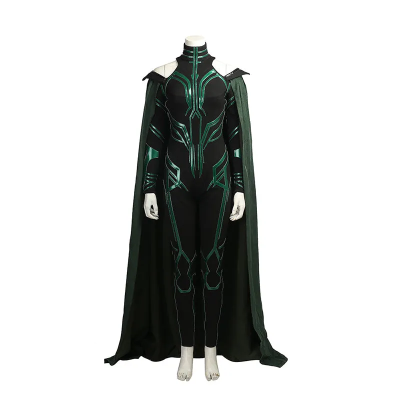 Hela Costume Thor Ragnarok Hela Goddess of Death Cosplay Superhero Jumpsuit 3D Printed
