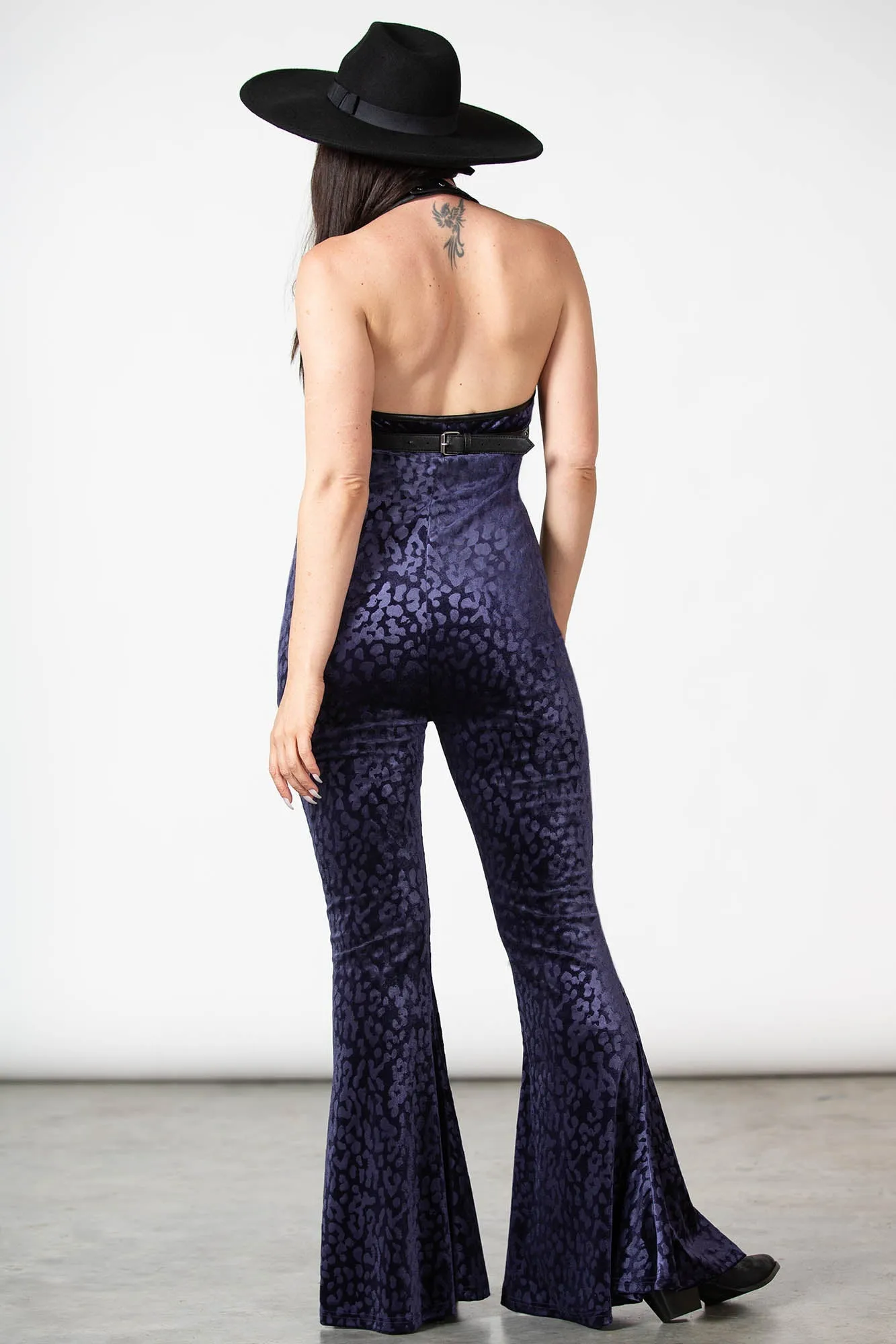 Huntress Halter Catsuit [PLUM]