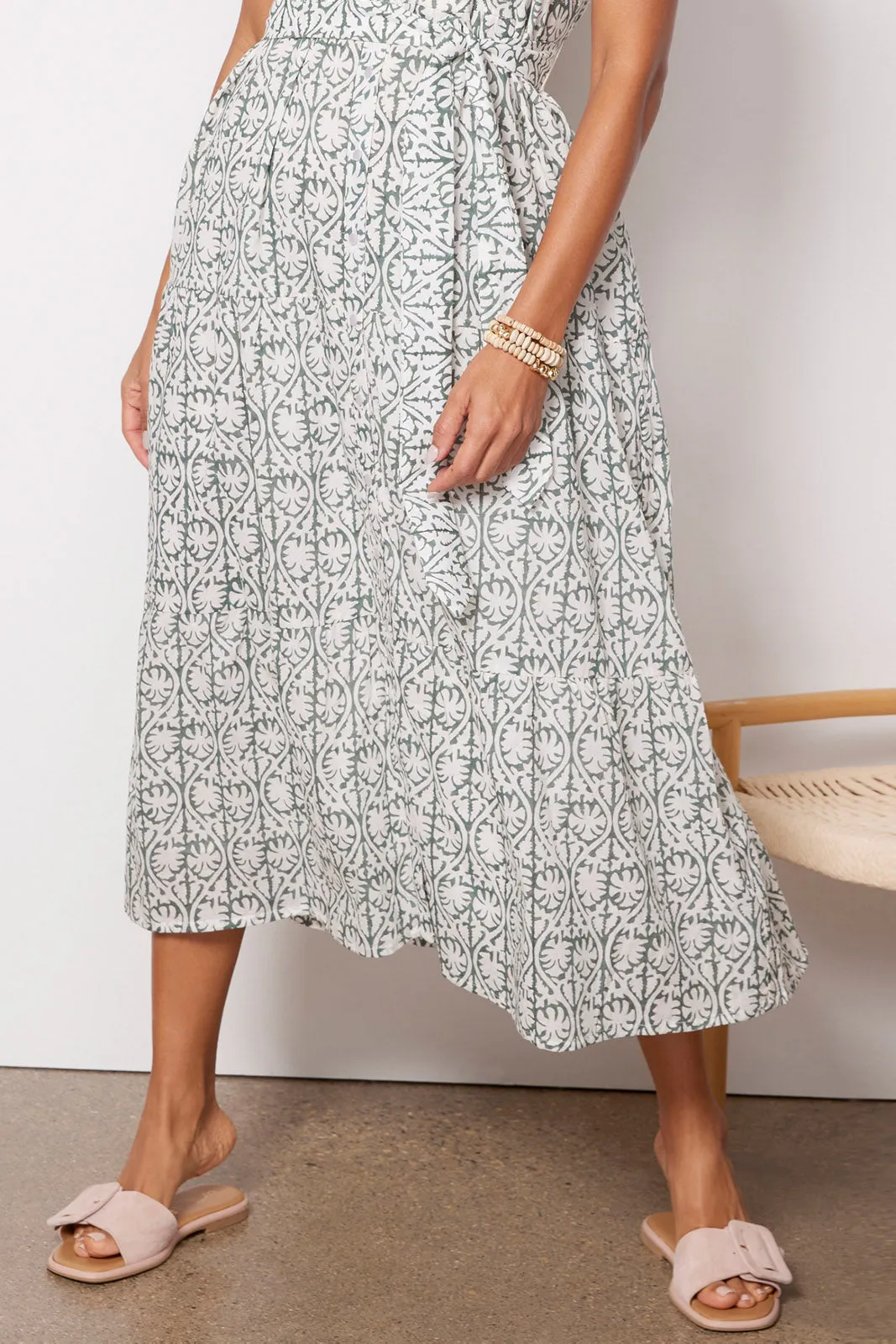 India Button Front Sundress