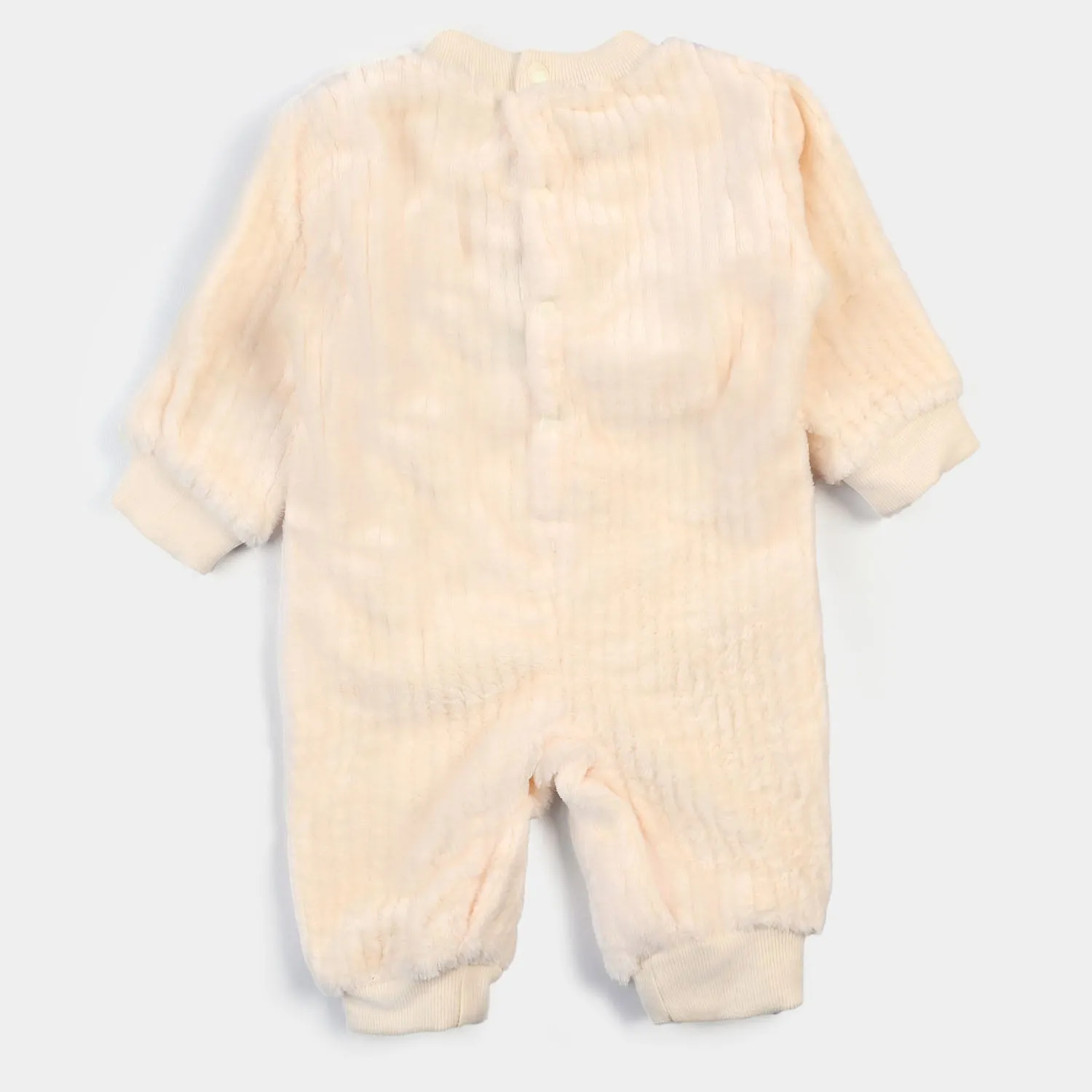 Infant Boys Knitted Character Romper - beige