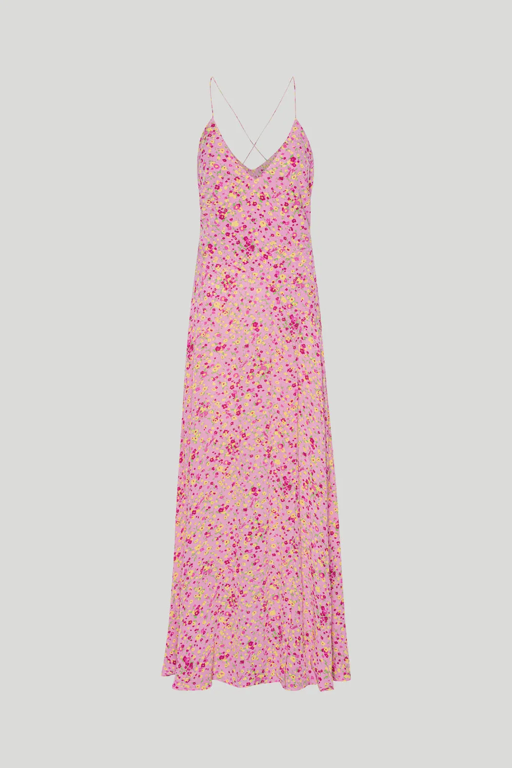 JACQUARD MAXI SLIP DRESS