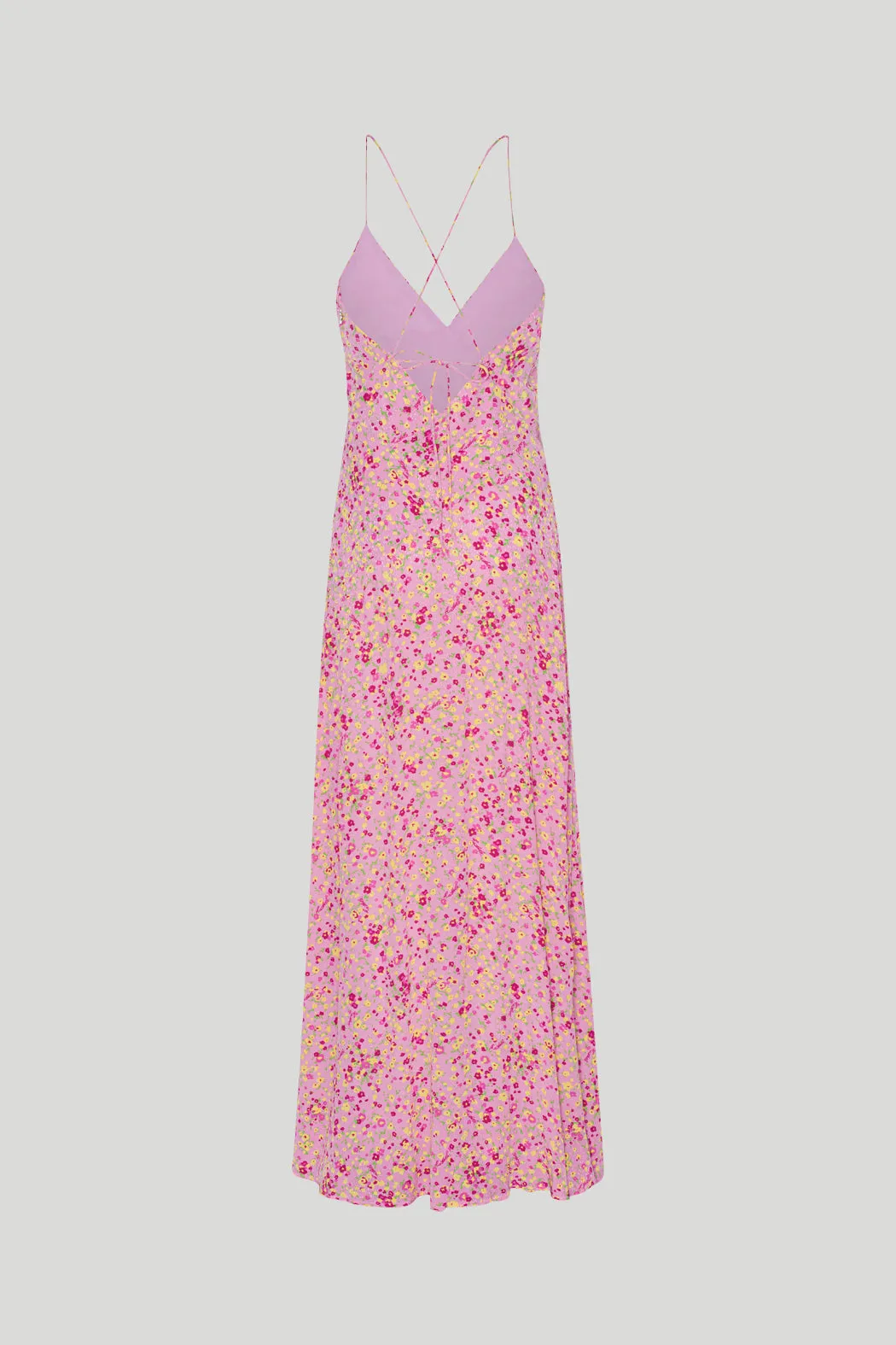 JACQUARD MAXI SLIP DRESS