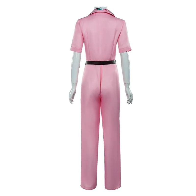 Jody Moreno Cosplay The Fall Guy Costume Pink Jumpsuit Halloween Carnival Suit