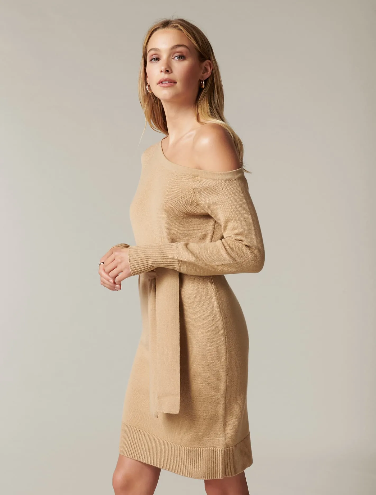 Joey Off The Shoulder Knit Dress