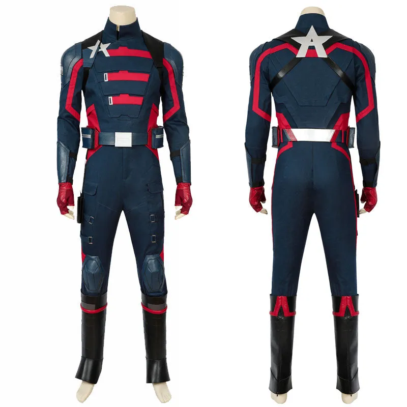 John Walker Cosplay Captain America US Agent Costume The Falcon And The Winter  Soldier Outfit