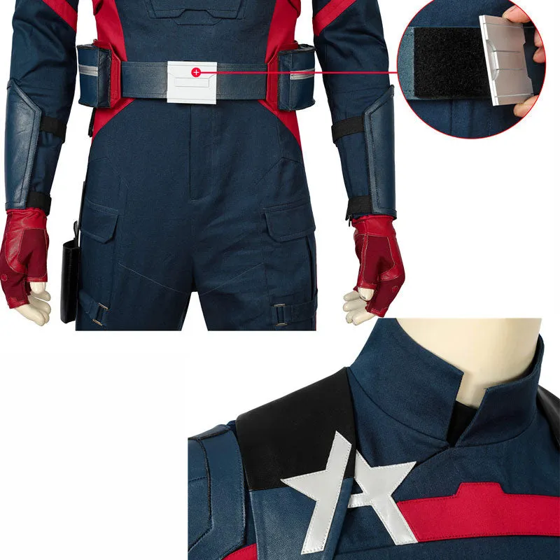 John Walker Cosplay Captain America US Agent Costume The Falcon And The Winter  Soldier Outfit