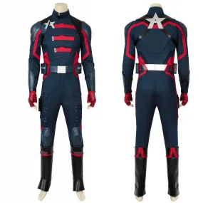 John Walker Cosplay Captain America US Agent Costume The Falcon And The Winter  Soldier Outfit