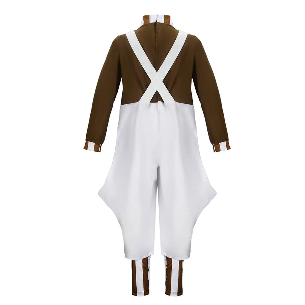Kids Oompa Loompa Costume Willy Wonka Charlie and the Chocolate Factory