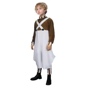 Kids Oompa Loompa Costume Willy Wonka Charlie and the Chocolate Factory