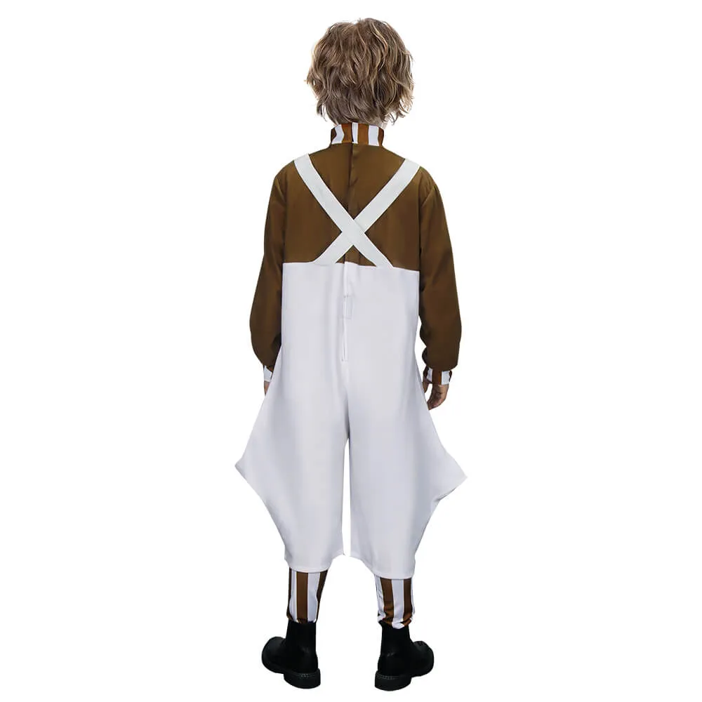Kids Oompa Loompa Costume Willy Wonka Charlie and the Chocolate Factory