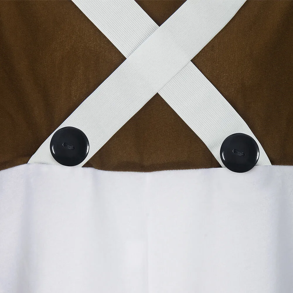 Kids Oompa Loompa Costume Willy Wonka Charlie and the Chocolate Factory