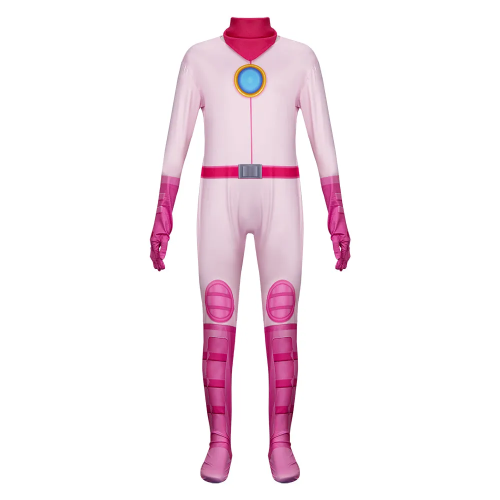 Kids Princess Peach Pink Jumpsuit The Super Mario Bros. Movie